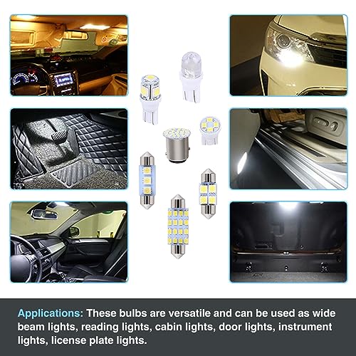 Set 42 Bombillas LED para Auto 6500K Luz Blanca miniatura 3