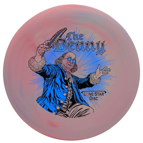 Lone Star Disc Delta 2 Benny | Stable Disc Golf Approach Disc | Artist 170g+ | Stiff, Grippy Base Plastic | Ideal Throwing Putter | Colors May Vary