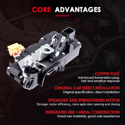 Image of CCIYU Door Latch Lock Actuator Compatible with 2006-2009 for Buick Allure,2006-2009 for Buick Lacrosse,Front Right+Rear Right Door Lock Latch Actuator, Replace 931-313,931-381