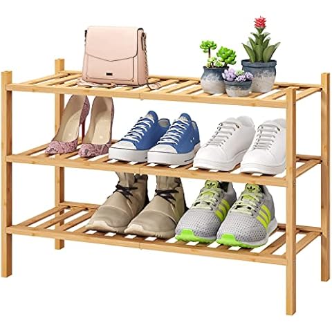 viewcare 3-Tier Bamboo Shoe Rack Cover