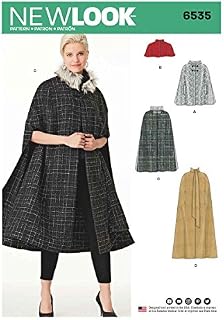 New Look Pattern 6535 Women's Capes in Four Lengths, Paper, White, 22 x 15 x 1 cm