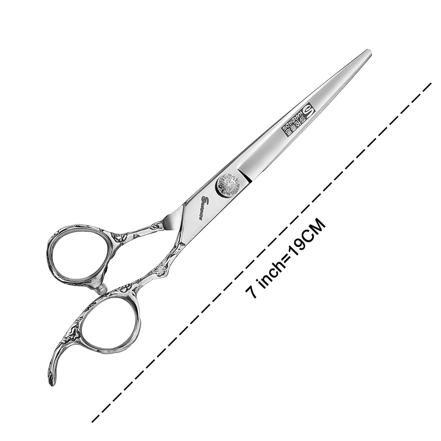 6 Zoll japanische friseurschere silberne Schlange texturierte Haar-Shop Friseurschere Friseurschere profi haarscheren set Haarschneider (6-inch 3pc)