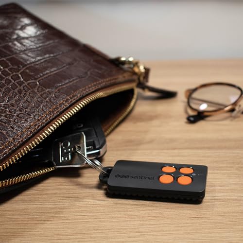 Télécommande 4 canaux code tournant SCS Sentinel bip portail orange - 4