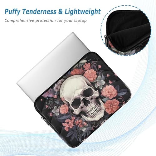 Funda para Laptop de 13-14 pulgadas Skull Flowers miniatura 5