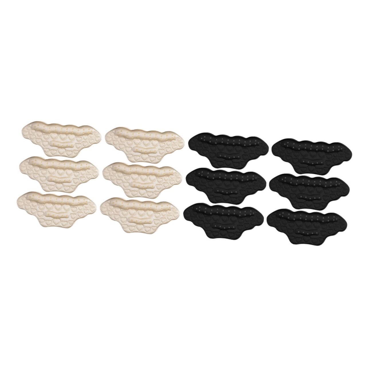 Mobestech 24paare Pärchen Selbstklebende Fersenpolster Für Schuhe Unsichtbare Fersenschutz-pads Zur Vermeidung Von Fußschmerzen Und Blasen Für Hohe Absätze Und Sport-schuhe Schwarz Und