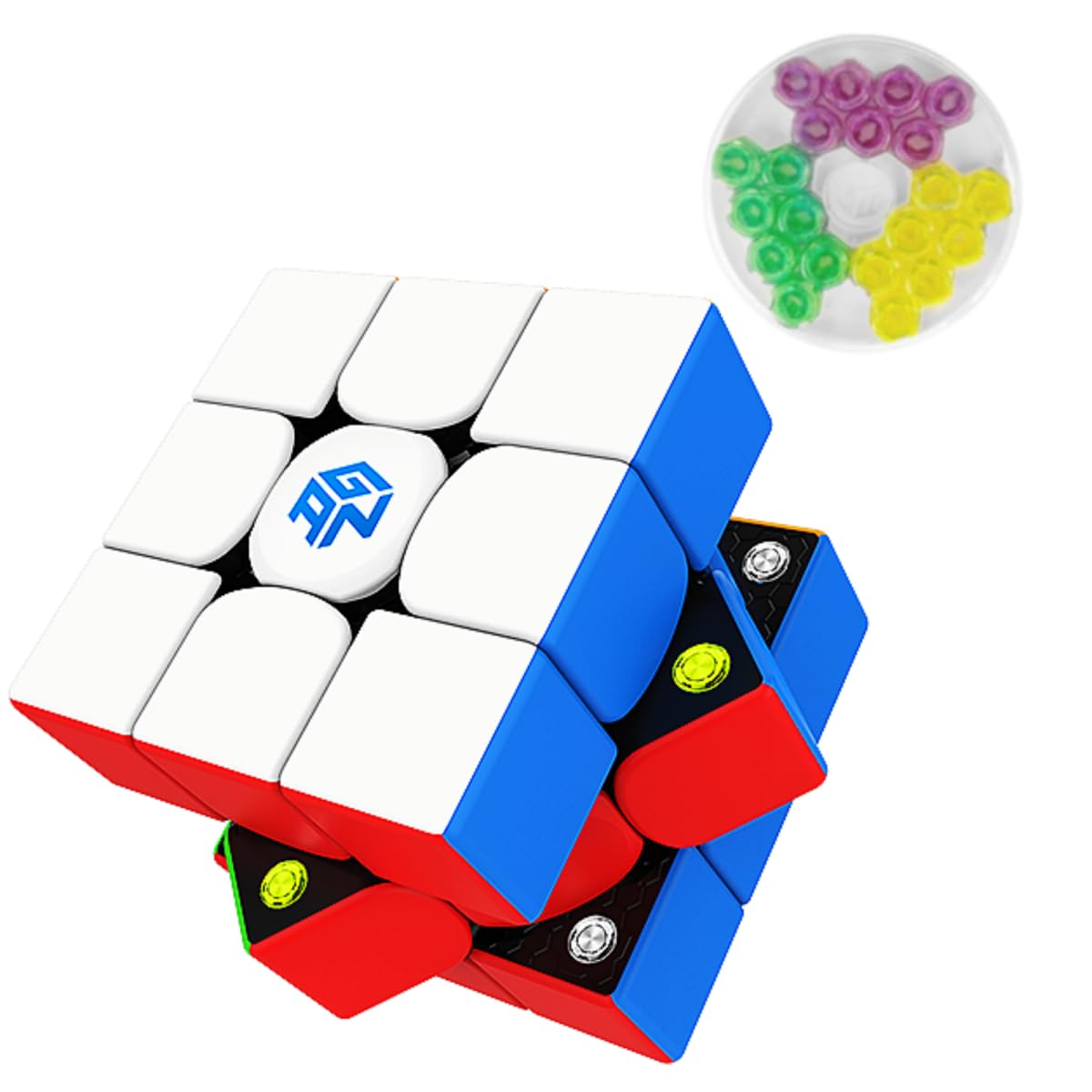 GAN 356 M Standard Version 3x3 Magnetic Speed Magic Cube stickerless GAN356 M with Extra GES 3x3x3 Speed Puzzle Cube GAN 356M Magic (Standard ver. 2020)