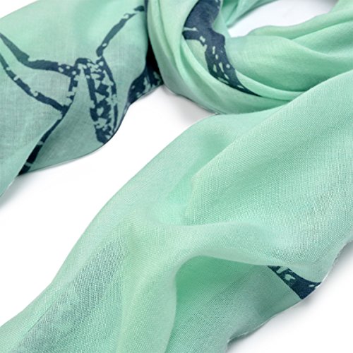 Unique Sharks Animal Print Frayed End Scarf Wrap3