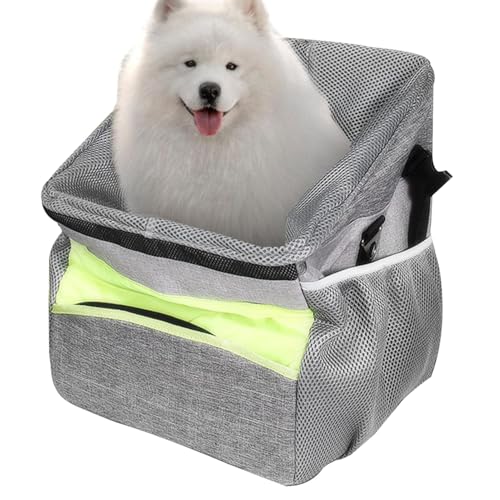 Cesta de bicicleta para mascotas, Cesta portátil para bicicleta para perros, Portabicicletas transpirable con lado suave, Bolsa de transporte portátil para mascotas, Bolsa de transporte para perros de