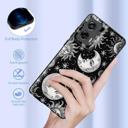 smauncucn for Moto G Stylus 5G 2024 Case,Soft TPU Slim Fashion Anti-Fingerprint Non-Slip Protective Phone Case Cover for Motorola Moto G Stylus 5G 2024 6.5 inch,Vintage Sun Moon Stars - image 5