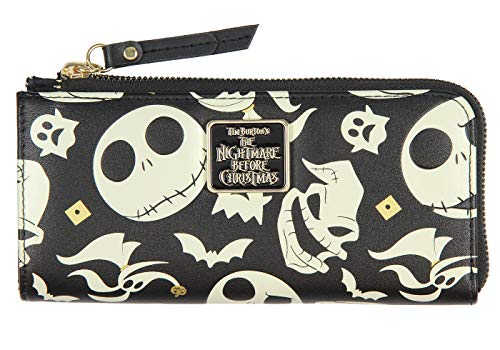 Disney Nightmare Before Christmas Jack Skellington Zero Oogie Boogie Full Zip Wallet