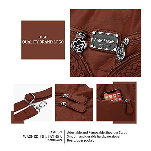Image of Angel Barcelo Purses for Women Large Shoulder Bag Soft Hobo Bags for Women