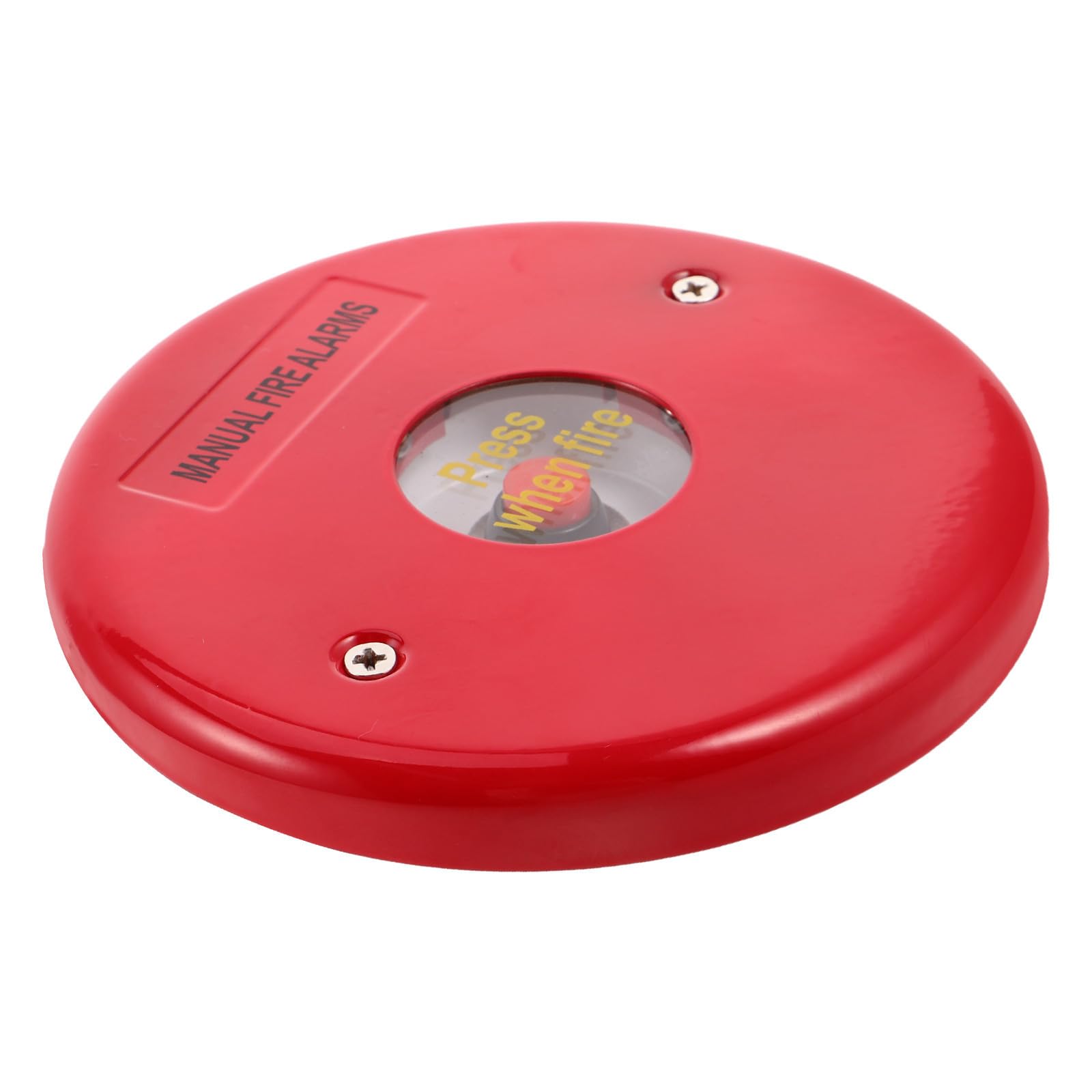 Botón interruptor de alarma de incendio en acero inoxidable rojo de activación fácil