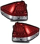 SPPC 4 Door/2 Door Led Taillights Red/Clear Assembly Set for Ford Focus - (Pair) Driver Left and Passenger Right Side Replacement