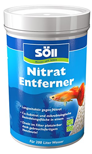Söll 83196 NitratEntferner, 120 g für 200 l Wasser - Nitratentferner, erhöht Karbonathärte, mindert Stress Aller Aquarienbewohner