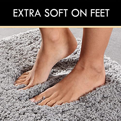 Super Soft Microfiber Primium Quality Shagg Rectangular Carpet Collection with 2 Inch Pile Height for Dinning Room & Bed Room Size 12X18 Feet Colour Silver