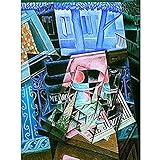 Fine Art Prints Póster de Juan Gris Bodegón Antes de Una Ventana Abierta, sin marco, impresión artística para la pared