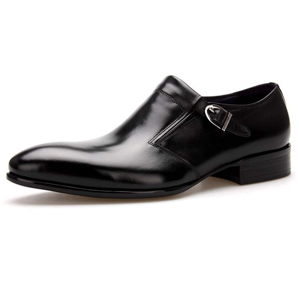 Chaussures oxford homme cuir véritable bout pointu style noir chic