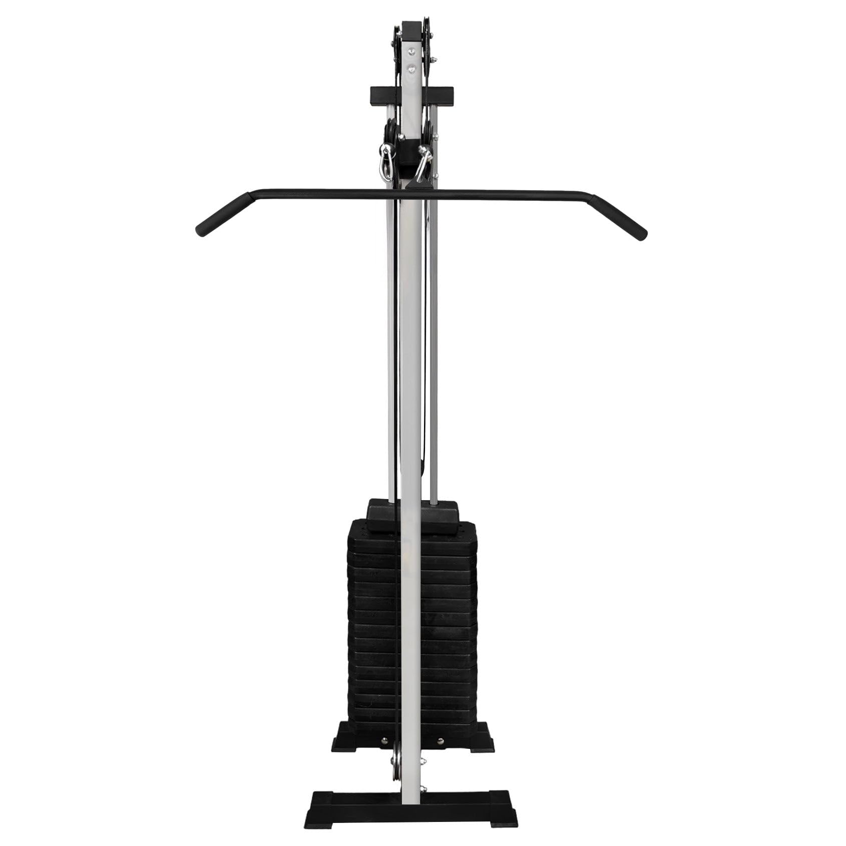 Stazione a Cavi da Parete Multifunzione Palestra Domestica Regolabile Pacco Pesi 80kg Allenamento Forza Crossover Doppio Sistema Altezza Regolabile Accessori Inclusi
