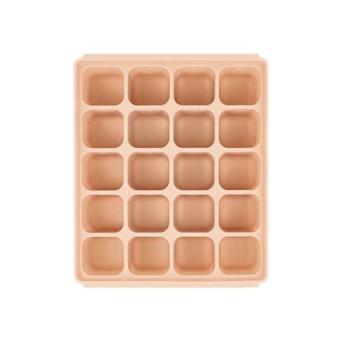 Miniatura 29 de Cubos de silicona para almacenamiento de alimentos para bebés con tapa de clip, bandeja para congelador, sopas de comida para bebés, purés, diseño