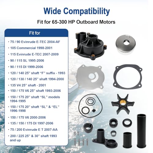 Image of MARKGOO Water Pump Repair Kit 5001595 for OMC Johnson Evinrude 65-300 HP