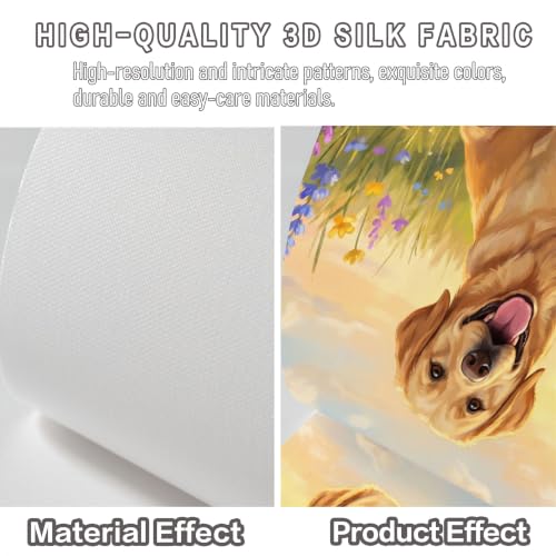 Papier Peint Golden Retriever Panoramique en Soie Murale 250x175cm