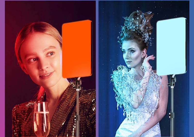 Image of GiftMax PM-48 19 inch RGB LED Video Soft Light Panel, 40W for Studio Photography | Video Recording | Conference | YouTube,2700K-5700K CRI95+ | with Remote Control