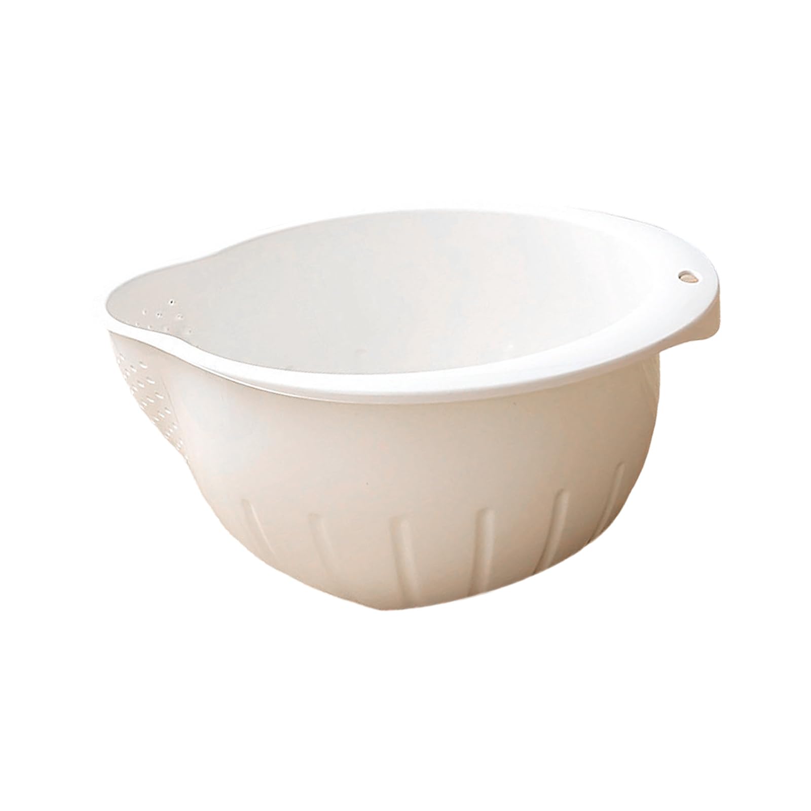 OSNIYAW Multipurpose Kitchen Strainer Colander with Slanted Bottom for Rinsing Rice Bean and Salad Vegetables Washing Bowl Multipurpose Kitchen Strainer