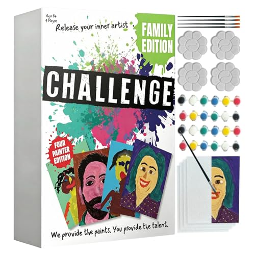 Kit de peinture d'art avec défi de dessin créatif pour les couples et soirées à domicile