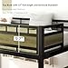 soges Twin Size Metal Loft Bed with Storage Stairs & Drawers,Space-Saving Heavy-Duty Bed Frame for Teens and Junior, No Box Spring Needed, Easy Assembly, Black