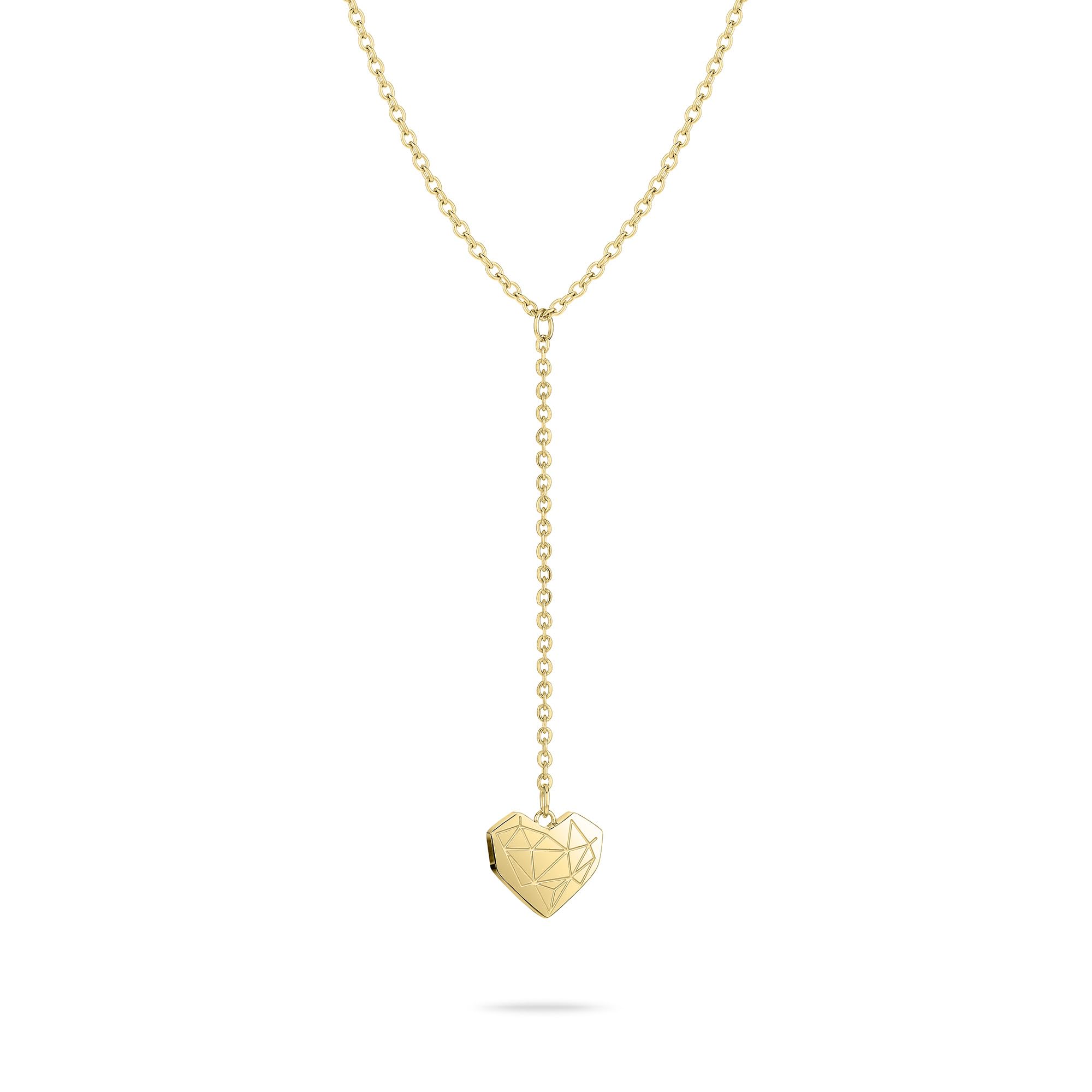 Liebeskind Berlin Ladies Necklace LJ-1779-N-50 in Stainless Steel IP Gold
