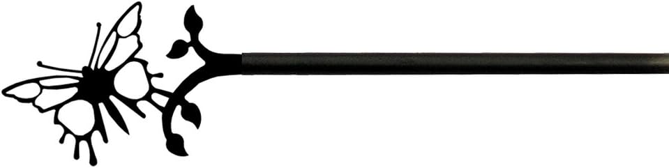 Village Wrought Iron CUR-38-60 Butterfly Curtain Rod