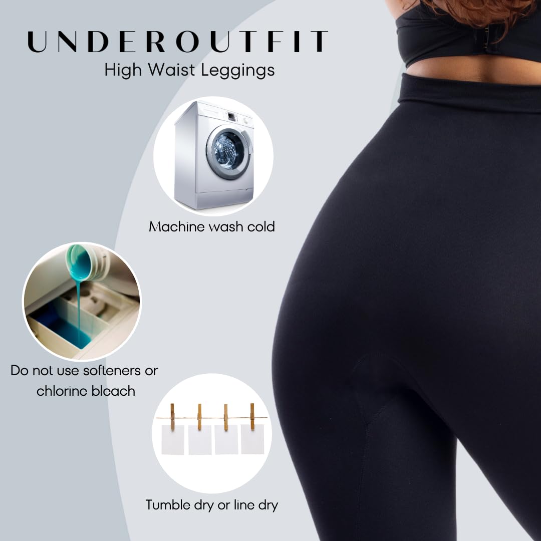 Underoutfit Legginsy kompresyjne, legginsy z wysokim stanem dla kobiet