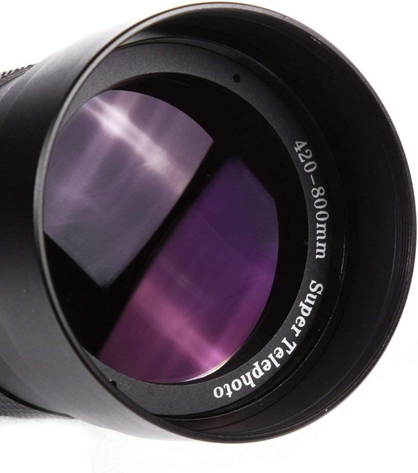 Amazon.co.jp: 420-800mm f / 8.3-16 手動超望遠ズームレンズ + T2-M4