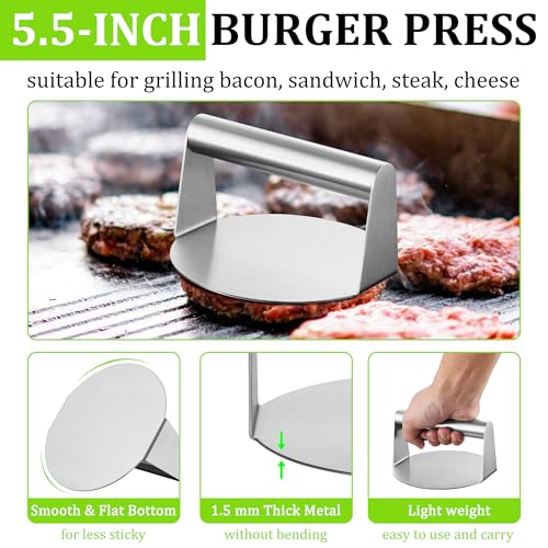 Kit de 5 piezas para hamburguesas de acero inoxidable HaSteeL miniatura 5