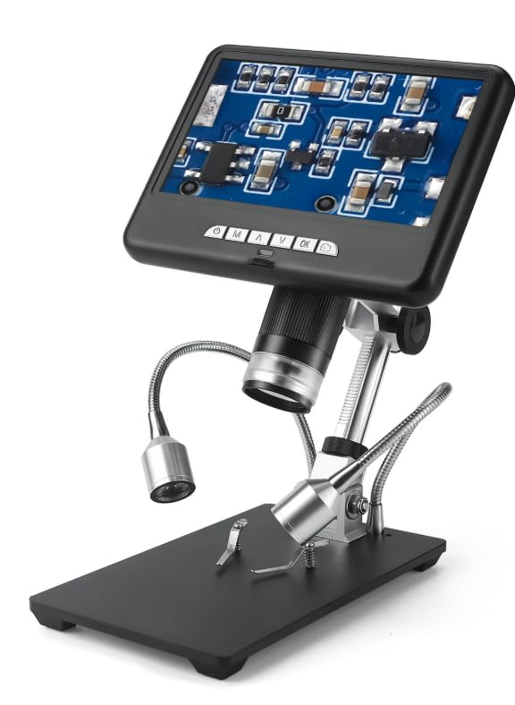 AD207 - Herramienta de soldadura de microscopio digital 3D para reparación de PCB/SMD con función ImageRotate