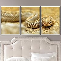 3 Piece Framed Canvas Wall Art Snakes Canvas Prints Home Artwork Decoration for Living Room,Bedroom - 16