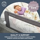 Dreambaby Nicole Drążek ochronny do łóżka dla małych dzieci, bardzo szeroki, 150 cm i 50 cm wysokości, łatwy montaż, zmywalny pokrowiec, bezpieczne przejście z łóżeczka dziecięcego do łóżka, pasuje do