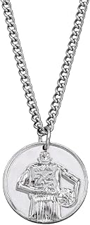 No. 24 jerseys Commemorative RIP Kobe br-yant Round Charm Pendant Necklace Silver Plated Basketball Star Black Mamba Memorial salute Souvenir Pendants