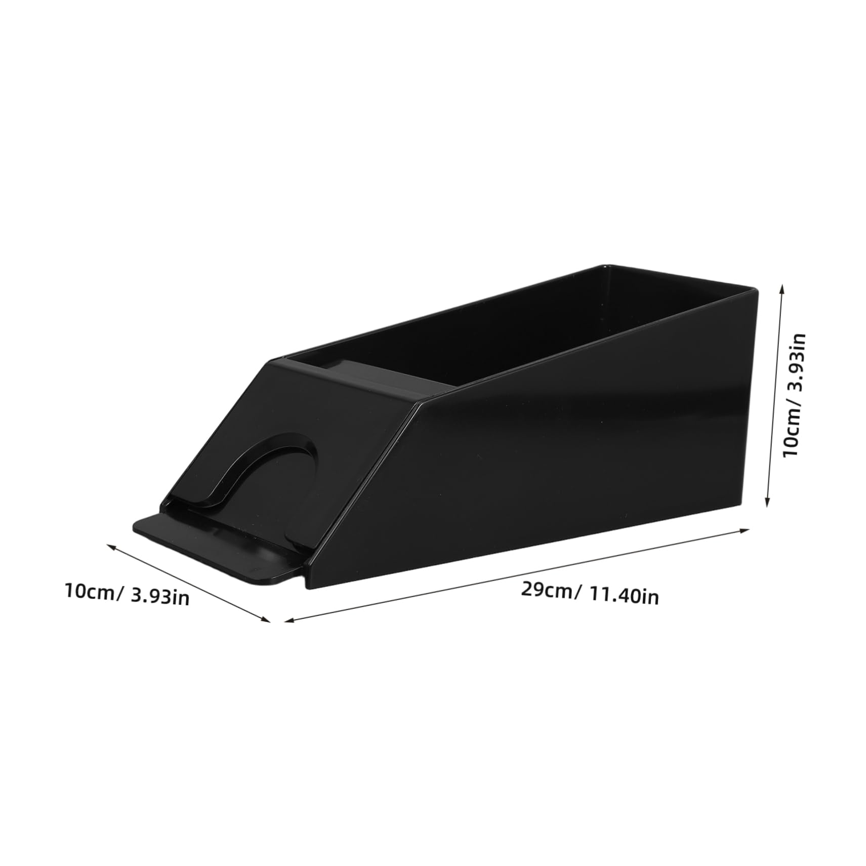 BESTonZON Distributore di Carte Acrilico Nero Resistente All’usura per Giochi da Tavolo e Scacchi, Forma Arrotondata, Uso Durevole e Pesante, Accessorio per Giochi di Carte