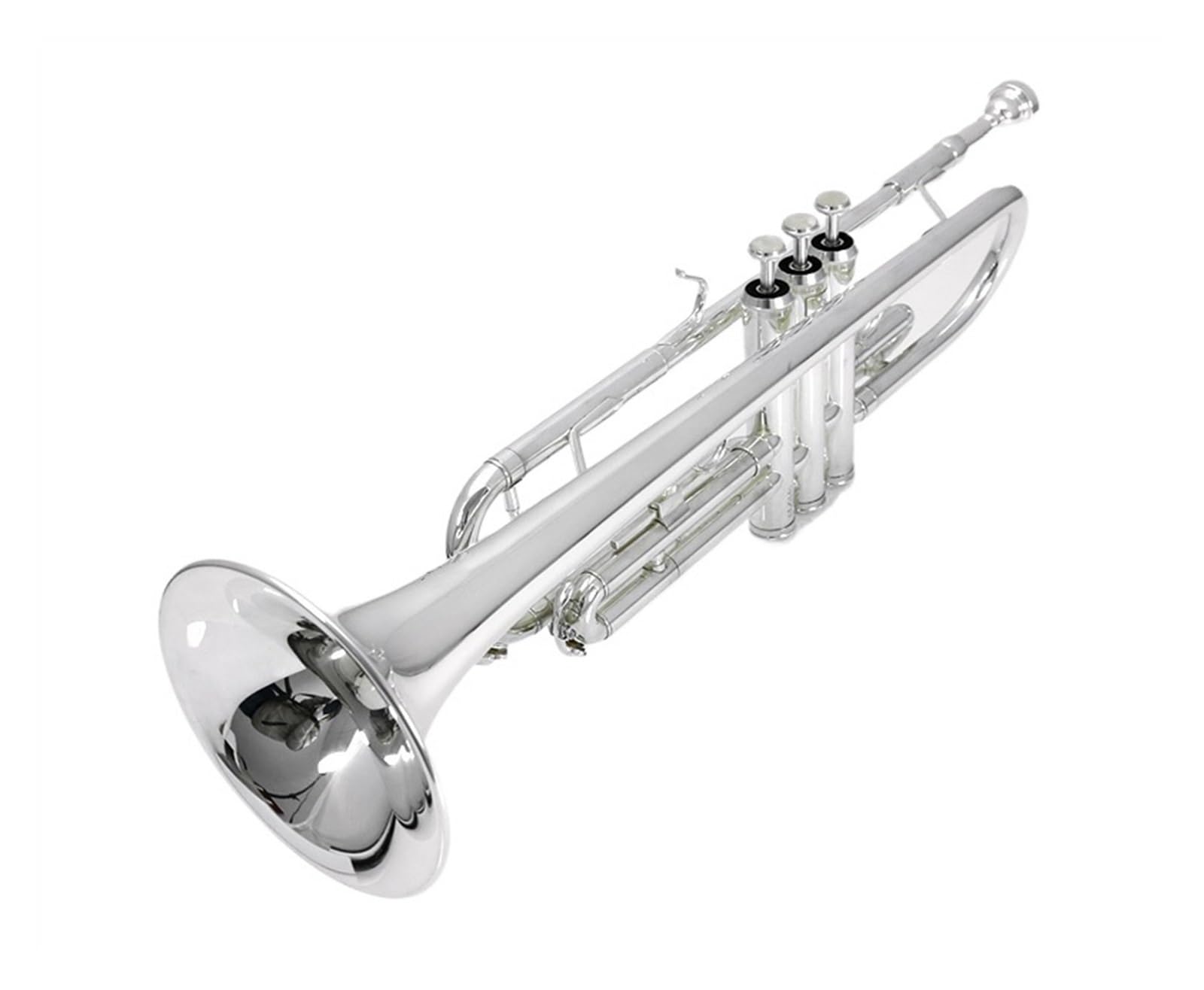 trąbka instrument Posrebrzana trąbka B dla początkujących profesjonalnego egzaminu na poziomie podstawowym. Zachodni instrument dęty
