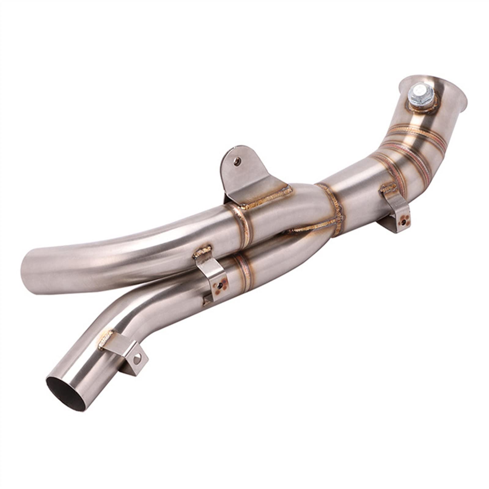 Silenziatore di Scarico Moto Modificato in Acciaio Inossidabile 51MM per Y&amaha R1 Decat Pipe 2009 2010 2011 2012 2013 2014 Middle Link Pipe Slip On Escape Moto
