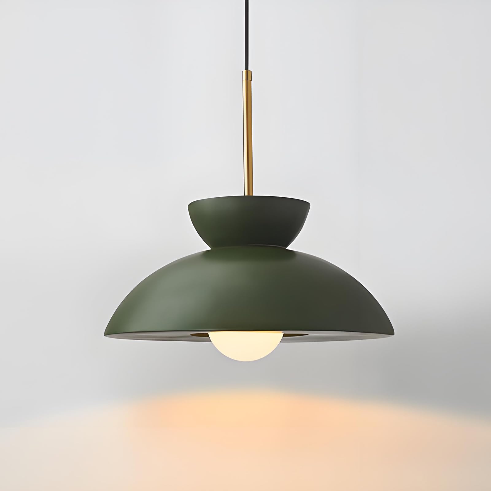 WLBHWL 13.4in Wabi Sabi Pendant Light Fixtures, Japandi Minimalist Resin Pendant Light Modern Industrial Hanging Ceiling Lighting Fixture for Clothing Store Bar Clothing Store Dining Room Bedroom