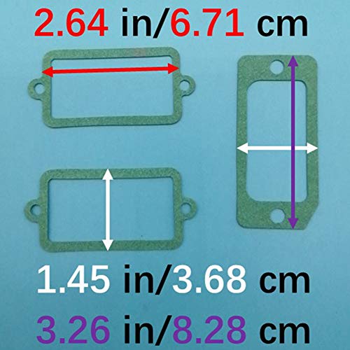 Image of Engine Rebuild Gasket Set Kit Compatible with Tecumseh 143661052 4-Cycle ECH90 H25 H30 H35 HSK30 HSK35 HXL35 33233 33233A New Z442