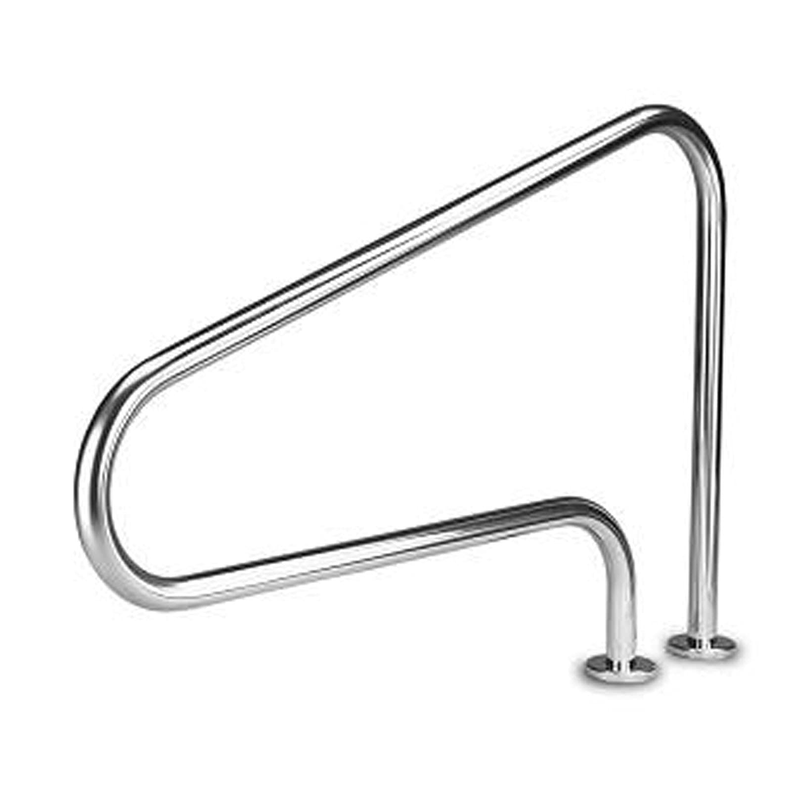PINFU Barandilla para Piscina Barandilla de fácil Montaje con Placa Base, barandilla de Acero Inoxidable 304 para Escalera de Piscina Barandilla para Piscina | Acero Inoxidable 304, Resistente a la corrosión, Placa base estable, Para escaleras de piscina,