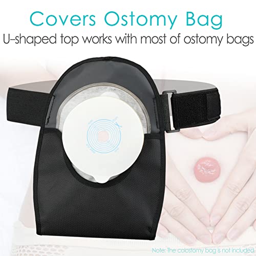 Waterproof Ostomy Bag Cover Belt Adjustable Washable Colostomy Bag Covers Protector Reusable Stoma Urostomy Ileostomy Pouch Supplies Leak-Proof Odour Masking Noise Reduction For Patients Women Men #TOP4