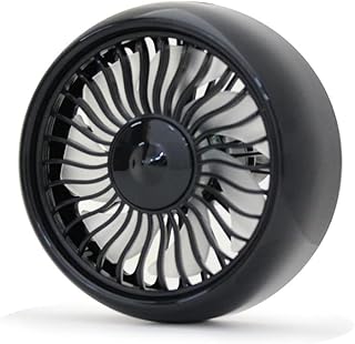 メルテック(meltec) 車載用 扇風機 ルーバーファン DC12/24V対応 風量3段階調整 ブラック USB変換アダプタ付 レインボーライト機能付meltec RF-01