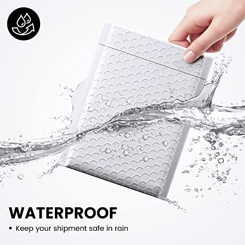 Image of Fuxury 300 Pack White Bubble Mailers 6x10, Small Bubble Shipping Envelopes | #0 Thick Bubble Padded Mailer Strong Adhesion Padded Envelopes for Mailing Jewelry,Makeup