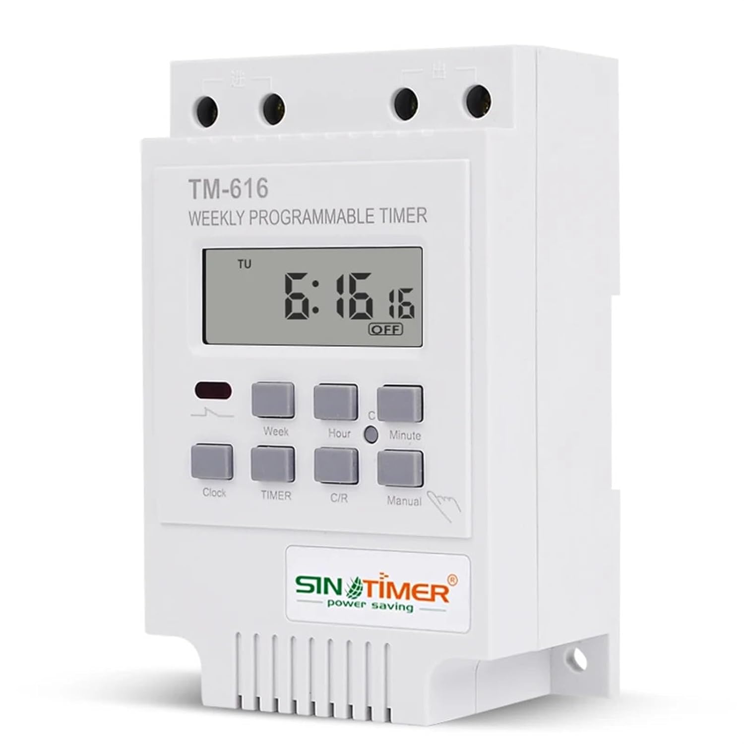 30AMP Control Load DC 12V Timer Switch 7 Days 17ON/Off Programmable 24hrs Digital Time Relay(Black)