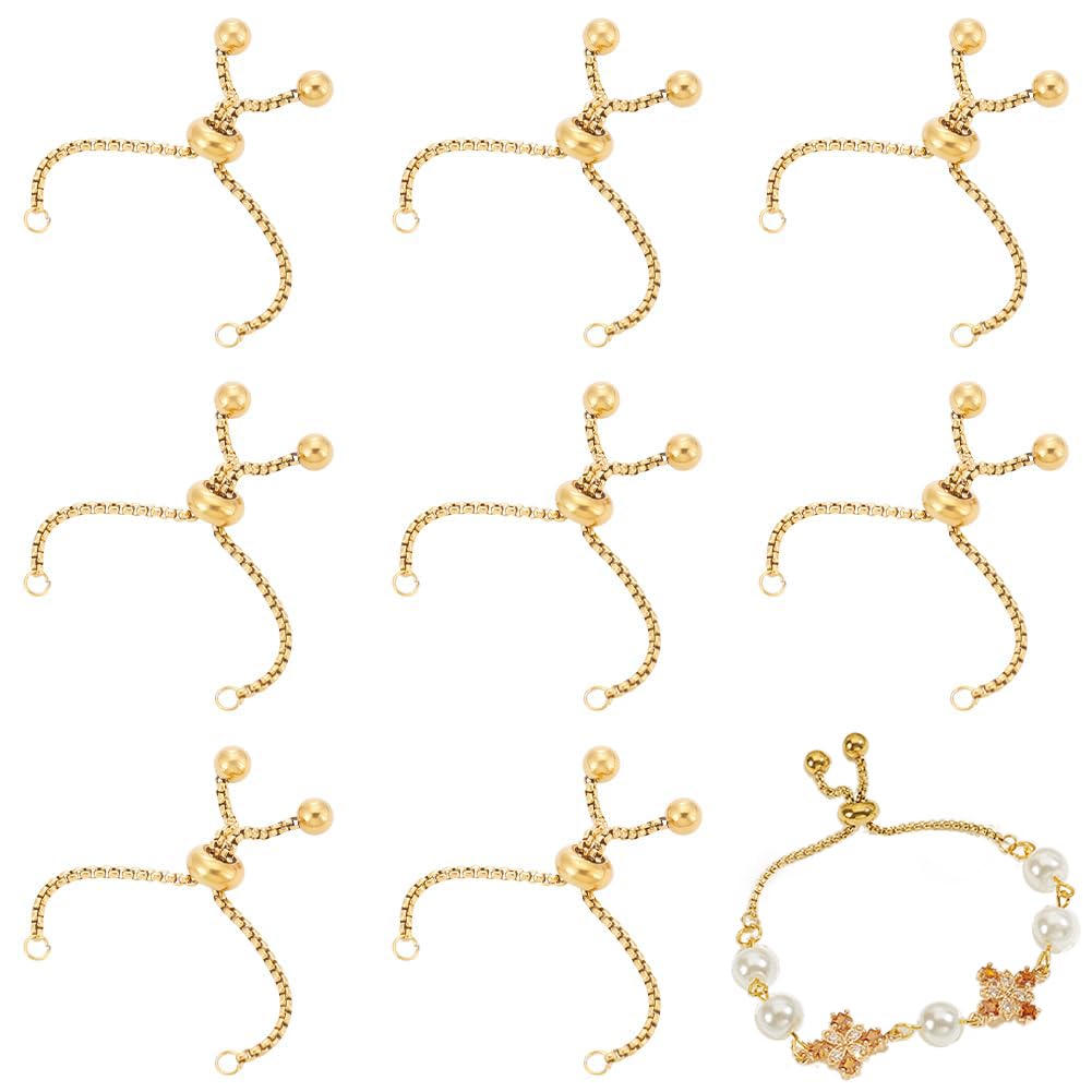 Fournitures loisirs créatifs avec chaînes de bracelet en acier