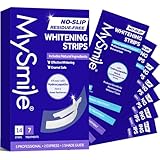 MySmile Teeth Whitening Strips, Hydroxyapatite-Infuse White Strips, Non-Sensitive Teeth Whitening with Soothing Natural Ingredients, Enamel-Safe, Residue-Free, Non-Slip, 7 Treatments Kit